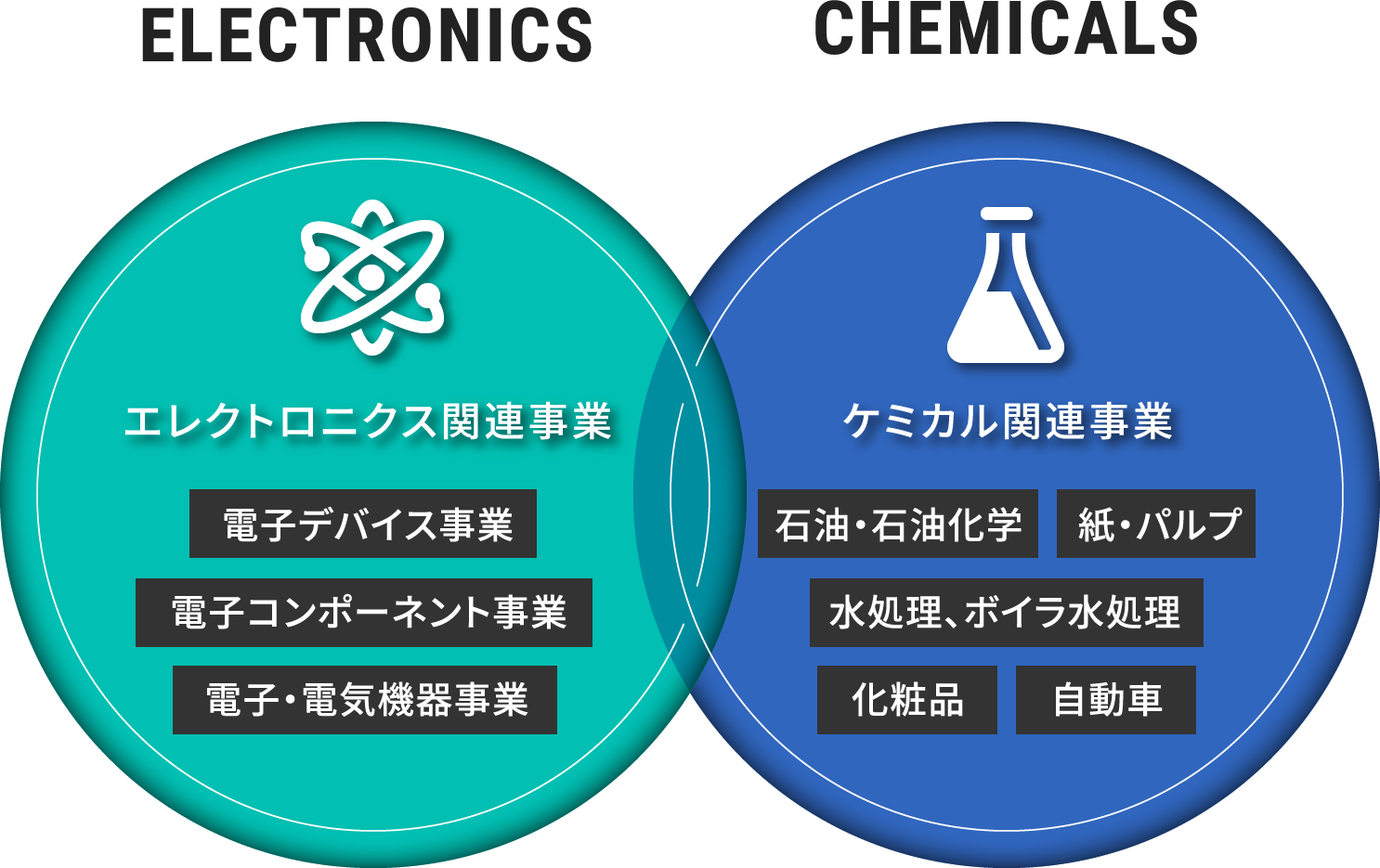 エレクトロニクス関連事業/ケミカル関連事業